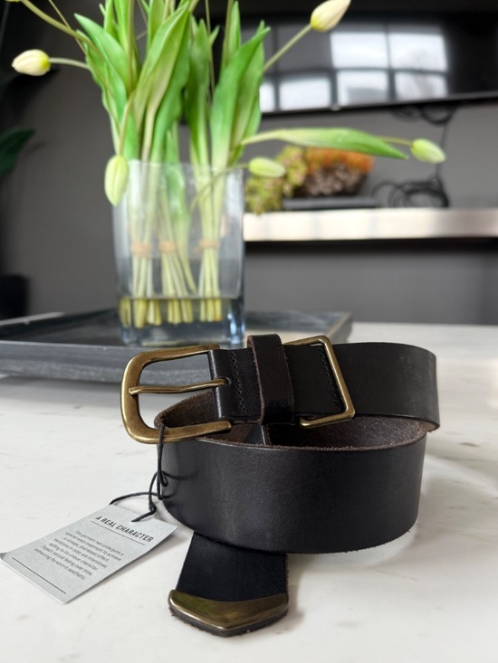 New Linea Pelle Vintage Leather Belt XS main image 9